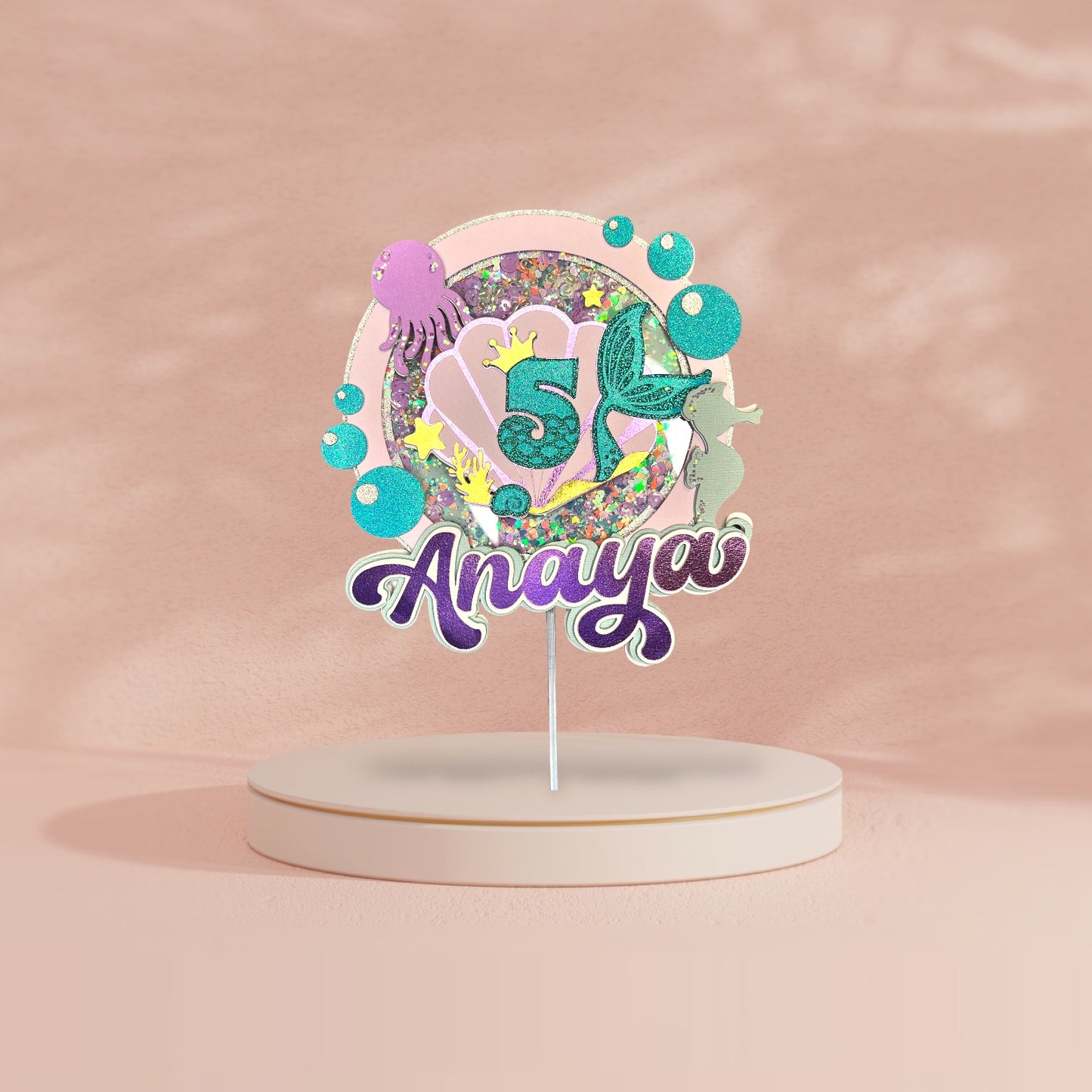 Personalised Shaker Caketopper