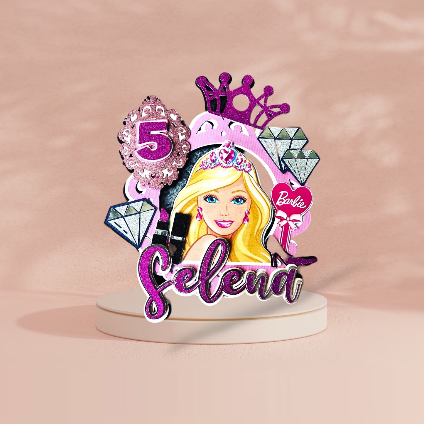 3D Barbie Caketopper